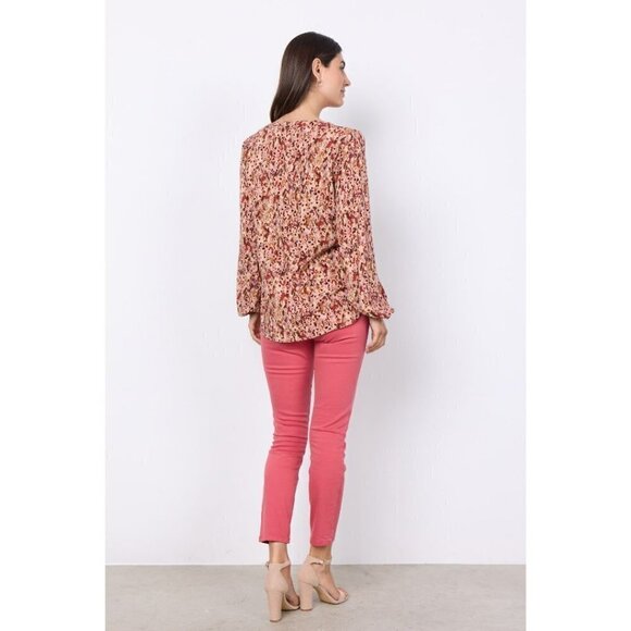 NWT SOYA CONCEPT MINEA 2 Berry Blend Blouse - Picture 4 of 7